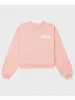 Sweats à capuche féminin 2024 Lettre de printemps Imprimé swetshirts roses Femmes Loose élégante Cotton Soft Tops Sweet mignon