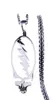 Afawa Grateful Dead Skull Edelstahlkette Halskette für Männer in Silber