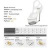 Crystal Show Stripper Scarpe trasparenti Scarpe da donna Piattaforme High Teli Sandali femminile Sceplioni per matrimoni sexy trasparenti Slippista 240402