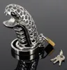 Snake Totem 2016 Dispositivo maschio Cock Cage Special Cintura speciale Acciaio inossidabile Lock Sex Toys Products Metal Adult Game2180405