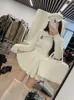 Automne Preppy Style Tricoted Clothing Suit Woman Slim Kawaii Awearter Tops Casual Y2K Mini jupe femme Fashion 2 Piece Set 240403