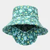 Beralar 2024 İlkbahar Yaz Polyester Çiçek Baskı Kovası Şapka Balıkçı Açık Seyahat Güneş Kapağı Kadınlar için 03