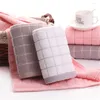 Serviette 2pcs Coton Plaid Face Tails