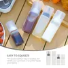 Dinnerware Sets 4 Pcs Condiment Squeeze Bottles Honey Container For Sauces Salad Dressing Portable Plastic