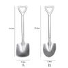 Forks Flat Shovel Ice Cream Spoon Kitchen Tools Pure Titanium Tableware Coffee Dessert Stainless Steel Retro