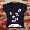 T-shirts pour femmes Gothic Y2K Vêtements esthétique Skull Graphique Camisole Top Grunge Crop Grunge Vintage Punk Corset Slim Tank Emo