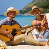 Berets verkaufen Panama Hat Eimer Mütze Frauen Männer Sonnenschatten Strohmädchen Sommer im Freien Strand weit reisen