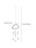 Décorations de jardin 1pc Crystal Cloud Suncacher Sun Catchers Indoor Window Prism Moon Rainbow Maker Car Decoration Outdoor Outdoor Ornaments