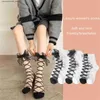 Meias infantis, menina, meias de malha transparente, estilo lolita, estilo cruzamento de meias lentas meias transparentes com arco q240413