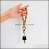 Keychains pulsera de llave con llave de algodón trenzada llave llave hecha a mano boho muñequera