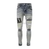 Calça de jeans de jeans roxa quente calça jeans de jeans homens calças pretas de qualidade de alta qualidade design retro streetwear casual sweetpantes designers joggers calça 65