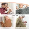 Mantas Muslin swaddle suave y sedoso bebé para niños niñas transpirables y amigables con la piel 47 x pulgadas