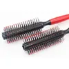 2024 Rollpinsel Haar Kamm rotes Griff Round Welly Locky Styling Care Curling Beauty Profession Friseur Salon Styling -Werkzeuge für Rollbürsten Haare