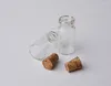 Storage Bottles 5000 X 1ml Empty Clear Amber Glass Bottle With Wood Cork Mini Sample Vial Wishing