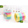 Decompressione giocattolo all'ingrosso Rainbow Spring Toys Anti-divertente Game Educational Polding Plastic Creative Magical for Children Delive Dhubf Dhubf