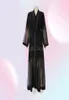 Black Abaya Dubai Turkije Moslim hijab Jurk Caftan Marocain Arabe Islamitische Kimono Femme Musulmane Djellaba S90175846636