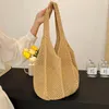 Shoulder Bags Women's Crochet Totes Hollow Out Solid Bag Knitted Casual Handbag Handmade Beach Underarm Large Travel Shopping