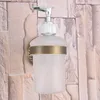 Liquid Soap Dispenser Kitchen Bathroom Hardware Accessories Antique Brass Wall Mount Scrub Glass Dba262