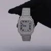 Luksusowe wyglądające w pełni oglądaj mrożone dla mężczyzn Kobiet najlepsze kunszt unikalny i drogie Mosang Diamond 1 1 5A zegarki dla Hip Hop Industrial Luxurious 1066