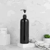 Storage Bottles Empty Pump Cleaning Gel Container Shampoo Refillable Dispenser Press Type Designed Soap Plastic Black