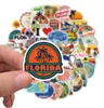 50st florida utomhuslandskap klistermärken nonrandom för bilcykelbagage klistermärke bärbar dator skateboard motorvatten flaska snowboard vägg6901903