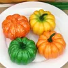 Decorative Flowers 1pc Simulation Vegetables Pumpkin Model Golden Autumn Artificial Mini DIY Craft Halloween Wedding Party Decorations