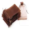 Schmuckbeutel Taschen Organza Sheer Gift Candy Favor Beutel Party XMAS 5x7cm 7x9cm 9x12cm 10x15cm 11x16cm Gc172 Drop Lieferung Packung di dhpfg