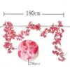 装飾的な花シミュレートされた桜の花silk絹の花人工結婚式の飾り