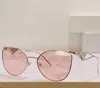 Occhiali Symbol Metal Pink Sonnenbrille Gold Brillen Frames Sp50z Hausfrau inspiriertes Logo -Objektiv mit Dreieck Muster Damen Persona7823340