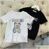 T-shirts enfants à manches courtes Baby t-shirt lettre de vêtements enfants imprimement couleur solide Produits d'été confortables Nouvelles arrivales taille 90-16 dhzat