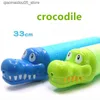 Sand Play Water Fun Summer animal head water gun childrens toy pistol blaster outdoor game swimming pool shark crocodile sprayer childrens toy Q240413