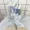 Fleurs décoratives paillettes Noël en poudre en poudre de fleur en tissu