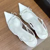 Spring Nouvelles chaussures pointues célèbres femmes designer de luxe importés en peau de mouton Mesh doublure mixte Fashion classique en cuir authentique semelles hautes talons