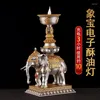 Dekoracyjne figurki uchwyt Xiangbao ładowalny Buddha Lampa Lampa domowa domowa gospodarstwa domowego bez dymu wtyka