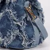 Sacs de soirée Femmes Mini Crossbody Purse Sac à cordon de denim