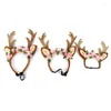 Appareils pour chiens mignons Halloween Reindeer Bandband pour chat habillage costume cosplay coiffeur coiffeur chiens accessoires b03e