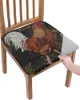 Stoelhoezen Hen Illustratie vlinder boerderij stijl elastische stoelhoes slipcovers voor eetkamer beschermer stretch