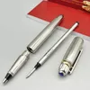 Classic in metallo Signature Pen d'oro d'argento con penne a sfera per trapano blu comodo di scrittura comoda