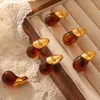 Brincos de argolas de luxo de luxo de paris gota de água de resina de cobre charme para benquete de joias de jóias
