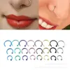 Nose Rings Studs Fashion Stainless Steel Horseshoe Fake Ring C Clip Lip Piercing Stud Hoop For Women Men Barbell Drop Delivery Je J Otxev