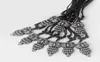 Drop 12pcs yak bone resin Necklace whole with Carving Owl Pendant3663646