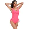 Swimwear's Swimwear Women Women One Piece Swimsuit Bikini Sports Frenulum Soild Color 2024 Woman