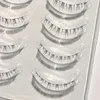 Falsos cílios de mangá cílios 5 pares naturais de baixa banda clara de banda clara Ferramentas de maquiagem de extensão falsa