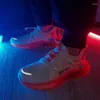 Lässige Schuhe Blade Elastic Band Sneakers Männer stabil laufende Nacht joggen reflektierende Winter -Chaussures Drop Schuhe