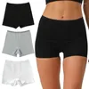 Frauenhöfen Baumwolle hohe Taille Boyshort Bauch nahtlose Sicherheit kurzer Hosen Nicht Curling Body Shapewear Bauch Shaper Shorts