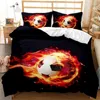 Bedding Sets 3d Sports American Football Set Single Bed Quilt Print Rugby Basketball Baseball Tennis Children Boy Duvet Cover Twin