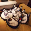 Poduszka 3D Husky Dog Głowa Symulacja PET Cudowna sofa łóżka chłopiec zabawny ii ha