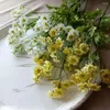Decorative Flowers Chamomiles Silk Artificial Flower 30 Heads Small Daisy Fake DIY Chamomile Bouquet Room Wedding Table Party Decorations