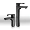 Bathroom Sink Faucets HIDEEP Black Short Basin Faucet And Cold Copper Single Handle Washbasin Factory Direct