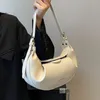 Hobo små pu läder veckade axelväskor för kvinnor 2024 vårtrend designer crossbody väska kvinnliga mjuka handväskor